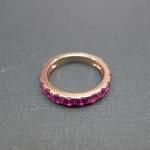 Pink Sapphire Wedding Band Ring in ..