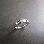 Wedding Ring With 0.15ct Brilliant Cut Diamond In..