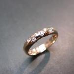 14K Rose Gold Diamond Wedding Ring
