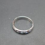Blue Topaz Ring in 14K White Gold