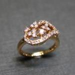 Pink Sapphire Wedding Ring in 14K R..