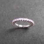 Eternity Ring with Pink Topaz in 14..