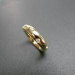 Diamond Wedding Ring In 14k Yellow Gold