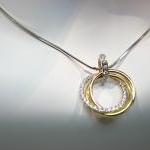 Circle Of Life Diamond Pendant In 18k White Gold