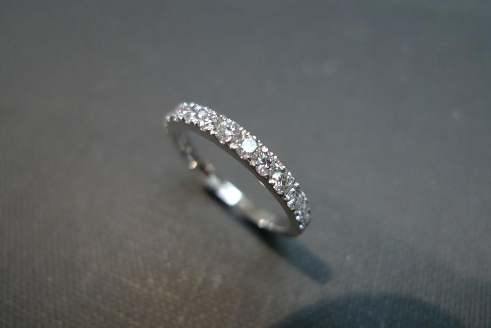 Anniversary Diamond Wedding Ring In 14k White Gold