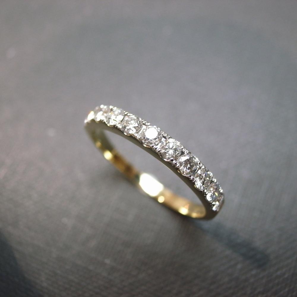 Wedding Anniversary Diamond Band Bridal Ring in 14K Yellow Gold