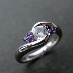 Wedding Ring With Amethyst..